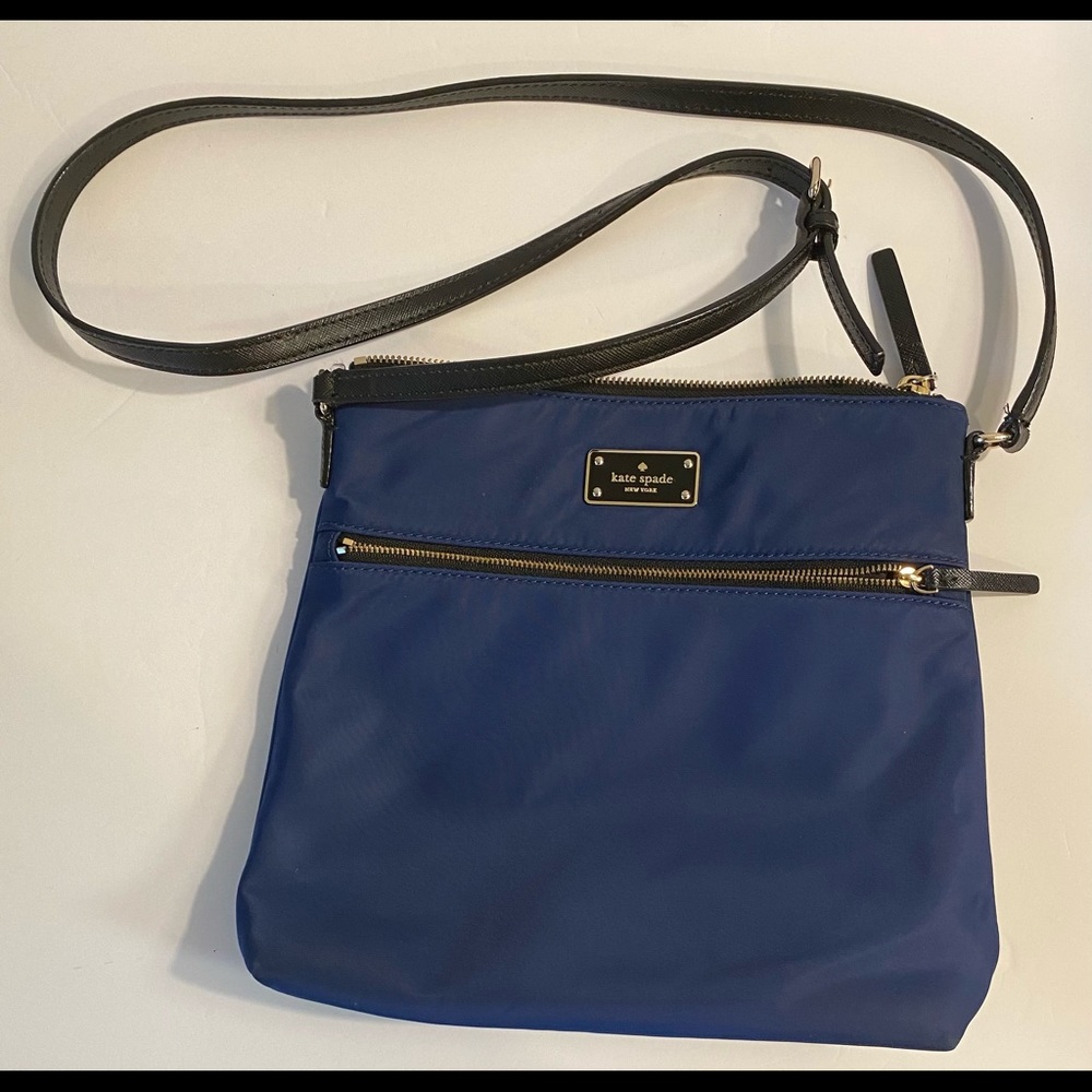 Kate Spade Blue Crossbody Nylon Bag